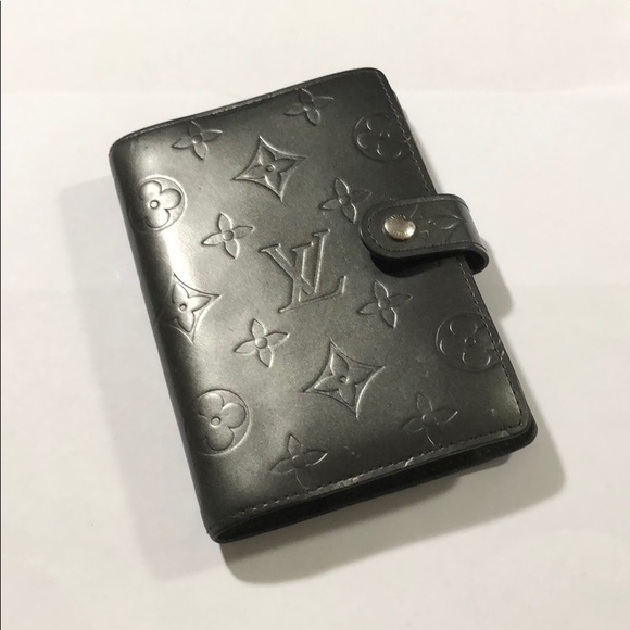 Louis Vuitton Bags Louis Vuitton Black Matte Agenda Ring Binder